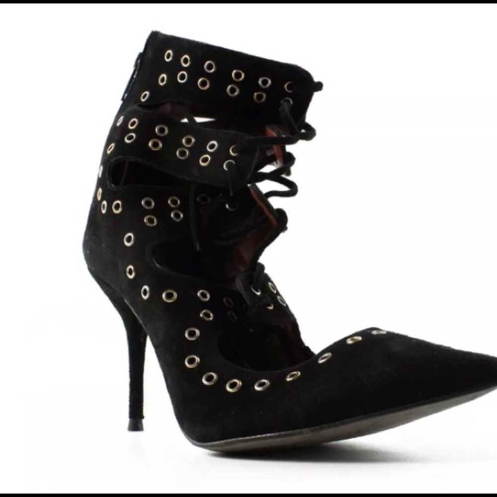 Topshop Black Ankle Strap Pumps Euro size 36 US 6